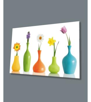 Blumen Art Design rechteckiges spezial Glasbild!